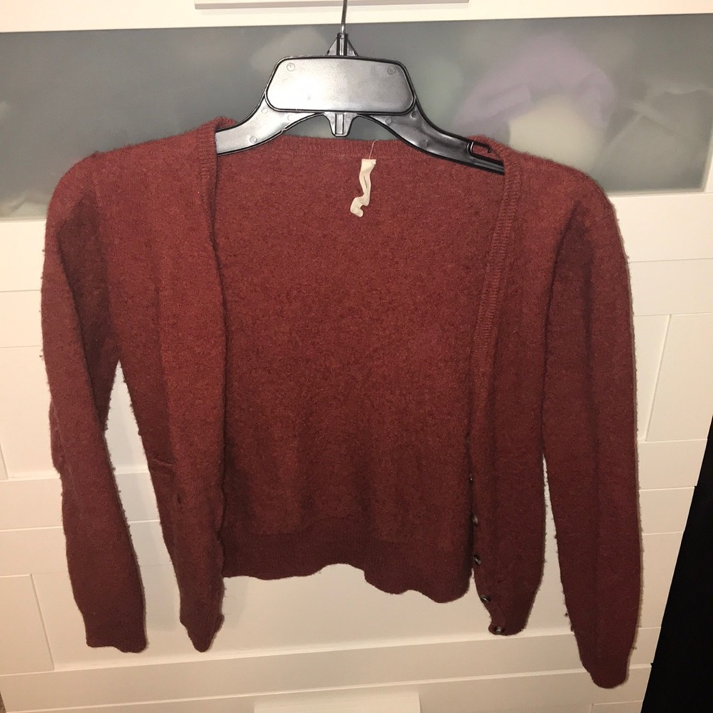 Burnt orange cardigan